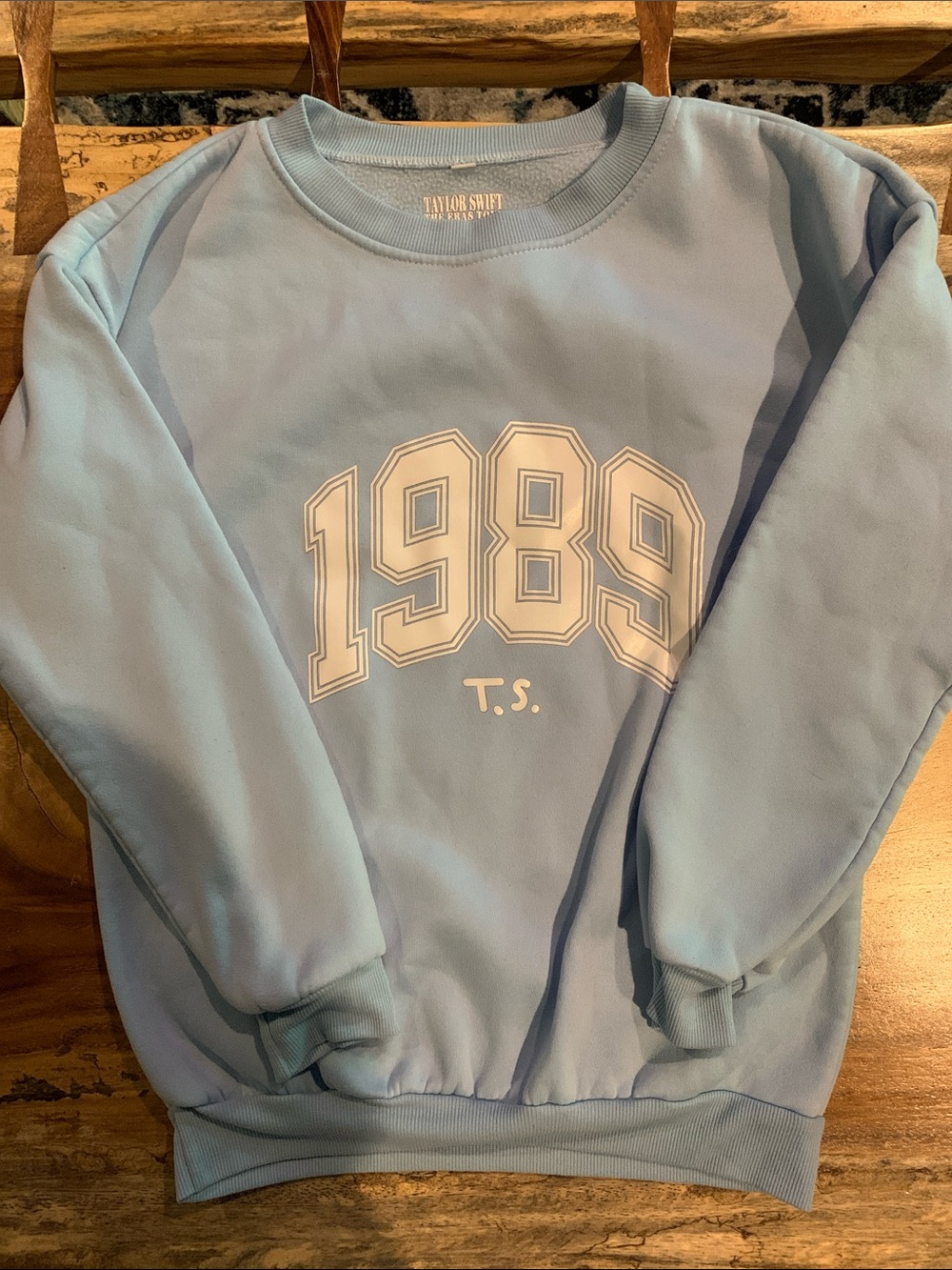 Taylor Swift Light Blue 1989 Crewneck Sweater